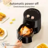 Friteuse Simplus à double boutons rotatifs, contrôle précis de la température, chauffage rapide de 1 300 W, circulation de l'air à 360 degrés – Haute sécurité avec mémoire de mise hors tension automatique