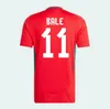 2024 2025 Wales voetbalshirts JAMES BALE 24 25 Welsh voetbalshirts JOHNSON N.WILLIAMS RODON T.ROBERTS CABANGO LEVITT MOORE THOMAS Heren kindertenue