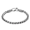 Genuine BOCAI S925 Sterling Silver Bracelets for Men Women Fashion Screw Thread Weaven Twist-chain Punk Vintage Jewelry 240313