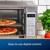 Oster Friteuse, 10 in 1 Tafelblad Broodrooster Oven Luchtfriteuse Combinatie, 10,5 X 13 Inch Geschikt voor 2 Grote Pizza's, Roestvrij Staal, Sier