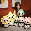 Almofadas 30/40cm Bonito Panda Brinquedos de Pelúcia Adorável Animal Ursos Cosplay Unicórnio Dinossauro Coelho Flores Travesseiro Recheado Macio para Crianças Presente