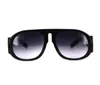 Occhiali da sole extra grandi per donne039 O occhiali da sole oversize oversize sfumature nere con telaio trasparente bran77799529