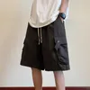 Men's Shorts Summer Cargo 2024 Outdoor Multi-Pocket Basketball Casual Loose Work Pants Male Drawstring Y2k Bermuda Hombre