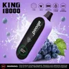 Nuovo arrivato Ultimo monouso Bang Zbood King 18000 Puffs Vape Bar 15K 16K 18K Puff Bar 12 gusti Sigarette elettroniche 2% 5% Vapes di nicotina Schermo di visualizzazione digitale