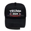 Party Hüte 2024 Trump Baseball Hat Präsidentschaftswahlen Caps Save America Again Mesh Cotton Cap Drop Delivery Garten Festlichkeit Su Dhejg