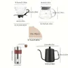 4pcs/5pcs/6pcs/7pcs Drawing Brewed Pot Set, Hand Grinder Hine, Complete Set of Small Coffee Bean Grinding Tools, Household Use