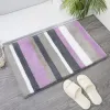 Tapis Tapis de bain à rayures nordiques simples, paillasson d'entrée d'eau absorbant, tapis de salle de bain doux, tapis de sol antidérapant, tapis de cuisine, maison