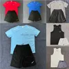 Mens Tracksuits Tecnologia Suor Terno Designer Tracksuit Camisas Shorts Duas Peças Mulheres Fitness Terno N Imprimir Secagem Rápida e Respirável Sportswear Tamanho Grande