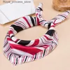 Scarves Fashion Square Womens Elegant Flight Examiner Hotel Terminal Commercial Simulation Silk Scarf Printing Korean Gift 50 * 50cm Q240326