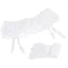 Jarretières Sexy jarretelles sous-vêtements pour femmes cuisse-haute dentelle florale jarretière string bas érotique Transparent élastique Lingerie costume