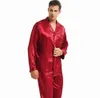 Ensemble de pyjamas en satin de soie pour hommes Ensemble de pyjamas de pyjama Ensemble de pyjamas Vêtements de nuit Vêtements de détente S, M, L, XL, 2XL, 3XL, 4XL__ Cadeaux parfaits 55Di #