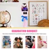 Decorative Flowers Soap Flower Bouquet Bear Rose Banquet With Graduation Gift Figurine Commencement Presents Craft Gifts
