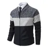 Herfst En Sinter Mannen Nieuwe Jas Fi Baseball Shirt Grab Fleece Warm Casual Trui Rits Vest Trend Kleur Trui f2fE #