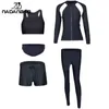 Women's Swimwear Women Men Diving Clothing Quick Dry Swimming Suit Snorkeling Surfing Wetsuit Zipper Water Sport Long Sleeve Five