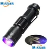 Flashlights Torches Drop Led Uv Torch Light Tra Violet Blacklight 395Nm Lamp Battery For Marker Checker Detection1 Delivery Sports Out Otfuy