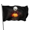 Acessórios bandeira de halloween cor vívida sorriso abóbora lanterna bandeira feriado bandeira nacional para festa de halloween jardim quintal decoração interior ao ar livre