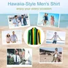 Jamaïque Drapeau national Couleurs Leggings à rayures verticales Chemise décontractée Hommes Harajuku Chemise Automne Blouse élégante Vêtements surdimensionnés 10D4 #