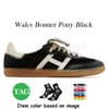 2024 Original OG Handball Spezial Notitle Wales Bonner Pony Leopard Shoes Дизайнерские туфли для мужчин и женщин Классические домашние розовые бархатные черно-белые кроссовки на платформе с резинками