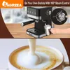 Isgreea Espresso Milk Frothing, 20 bar expresso Hine, tanque de água removível de 1,5L/50 onças, Hine de café semi-automático com varinha de vapor para Espresso, Latte e