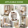 Hangers Floor Clothes Hanger Multi-Layer Standing Clothing Rack Shoes Coats Organizing For Living Room Bedroom Cloakroom