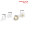 Cluster Rings Plastic For Women White Opaque Geometric Chunky Cocktail Ring Statement Multi Pack Resin Midi Fashion Jewelry Set