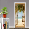 Aufkleber 3D Glas Fenster Tür Außenlandschaft Türaufkleber Natur Landschaft selbstklebend PVC Schlafzimmer Dekor Tapete Design Wandtattoo