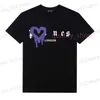 Męskie koszulki projektant PA T-shirt luksusowe koszulki drukowane dłonie t koszule męskie kąt damski Krótki rękaw Hip Hop Streetwear Ubrania Ubrania XS-XL T240327