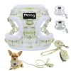 Set Morbido e caldo Pettorina per cani Guinzaglio Borsa per Poog Set Moda Pet Pettorina per cani Gilet Cucciolo Chihuahua Cat Harness Guinzaglio per cani di piccola taglia media