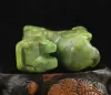 Rzeźby Old Natural Jade Ręcznie szarpany posąg smoka