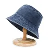 Chapeaux seau Blanchisserie denim seau chapeau à large bord coton pêcheur chapeau été Panama chapeau de soleil en plein air été plage pêche hatC24326