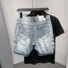 summer 2023 New Luxury Men's Shorts Korean Style Streetwear Short Jeans with Designer Large Pockets Cargo Casual Denim Shorts m5qu#