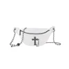 38% OFF Designer Bag 2024 Bolsas Cor Sólida Personalidade Moderna Legal e Bonito Crânio Cruz Estilo Gótico Escuro Um Ombro Crossbody Chain Womens