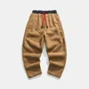 2023 Winter New Men Solid Kolor Polie Pants Męski Vintage Fi grube duże spodnie haremowe mężczyźni wełniane ciepłe spodnie D7ZU#