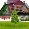 Garden Decorations Model Trees Landscape Layout Props Scenery Simulation Artificial Display Mini Plastic Railway Resin 10pcs