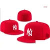 Bonés de bola 2024 Mens Baseball Yankees Chapéus Clássicos World Series Hip Hop Sport Sox FL Fechado La Ny Chapeau 1995 Stitch Heart Love Otfc7