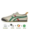 Tiger Mexico 66 Tigers أحذية عرضية أحذية مصممة أحذية Onitsukass Canvas Series Mexico 66 Mens Womens Slip-On Silver Off في الهواء الطلق المدربين الرياضة الحجم 36-44