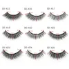 250100 lådor 5 par naturliga falska ögonfransar mjuka lockiga makeupverktyg faux cils fluffy cilios 3d mink falska ögonfransar grossist 240313