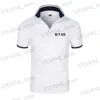 T-shirts voor heren Mode Zomer Sport 2023 Nieuwe heren sneldrogend poloshirt BusinessCasual Polo met korte mouwen Comfortabel ademend shirt T240325
