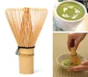 Matcha Frusta Tè Verde Polvere Pennello Bambù Giapponese 80 Prong Naturale Professionale Chasen Teaware Strumento Accessori Da Cucina1097987