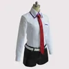 cosplay anime kostymer cosztkhp steins gate roll-playing japansk anime rollspel produktion kurisu rollspel jacka kostym kvinnor klädc24321