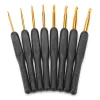 Knitting MIUSIE Aluminium Crochet Hooks Set Knit 9Pcs Crochet Needle Yarn Sweater Weave Knitting Needls DIY Clothes Scarf Tools