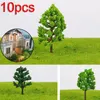 Garden Decorations Model Trees Landscape Layout Props Scenery Simulation Artificial Display Mini Plastic Railway Resin 10pcs