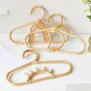 Hangers Racks Rattan Hanger Kids Garments Organizer Rack Hat Hanging Hook Wall Hooks Room Decor Childrens 230607 Drop Delivery Home Ga Otbxj