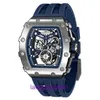 Richar Millers Luxury Date Mens Watch Mecânica Relógios de pulso para Bomba Relógio de pulso mecânico Design Sapphire Crystal Esporte automático com registro original