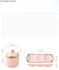 Jars Nordic Light Pink Golden Rim Ceramics Sugar Bowl Salt Shaker Seasoning Tank Castor Seasoning Bowl Threepiece Suit Ceramic Jar