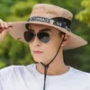 Large Brim Hats Bucket Hats Wide Brim Hats Bucket Hats Hommes D'été Plat Grand Bord Crème Solaire Seau Chapeau Sports De Plein Air Pêche Hip Hop Vélo Cowboy Chapeau De Soleil U28C24326