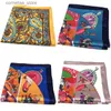 Handkerchiefs Bandanas Durag Mens set pocket chest towel 23 * 23CM handheld chieftain print small square retro British Korean dress Hanki Y240326