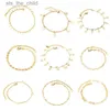 Cavigliere LUXUSTEEL Bracciale alla caviglia in acciaio inossidabile Donna Nappa Stella marina Fascino Catena d'oro Gamba Moda Gioielli per piediC24326