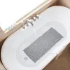 Matten Nonslip Keebble Badewanne Matte Maschine Waschbar Eco PVC Badezimmermatte mit Abflusslöchern Saugbecher Tiefe Fußmassage Duschmatte