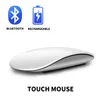 Bluetooth 40ワイヤレスマウス充電式サイレントマルチアークタッチマウスラップトップiPad Mac PCのための超薄型マジック240314